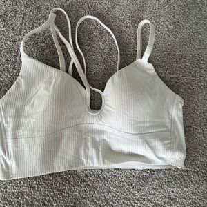 Lulu lemon white bra lined size 6
